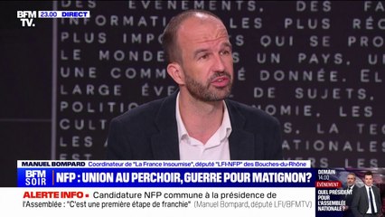 Manuel Bompard (LFI): "Quel que soit le résultat de cette élection au perchoir, ça n'effacera pas le résultat des élections législatives"