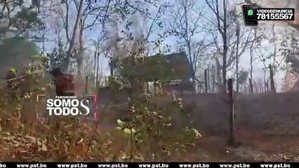 FUEGO EN LA CHIQUITANÍA PONE EN SITUACIÓN DE EMERGENCIA A POBLADORES