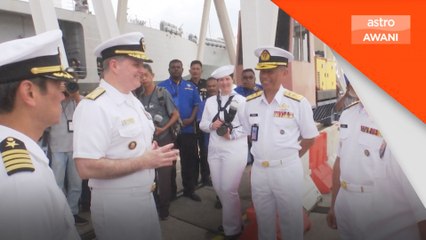 Kapal tentera laut AS, USS Blue Ridge (LCC19) berlabuh di Klang