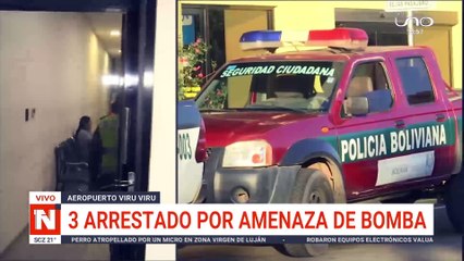tres arrestados por amenaza de bomba