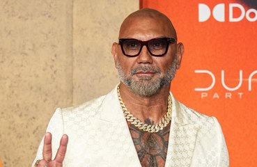 Dave Bautista is "so embarrassed" about the heart he had tattooed on his butt
