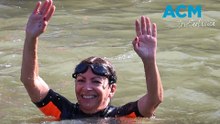Paris mayor swims in Seine river to highlight Olympic-ready cleanliness