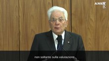 Mattarella: "Immani sofferenze della popolazione palestinese"