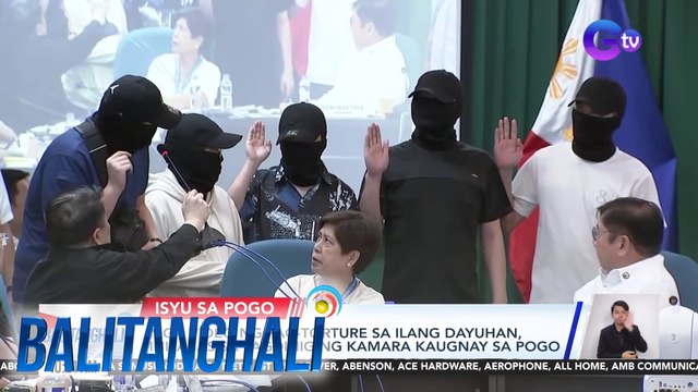 Mga video ng pag-torture sa ilang dayuhan, inilabas sa pagdinig ng kamara kaugnay sa POGO | Balitanghali