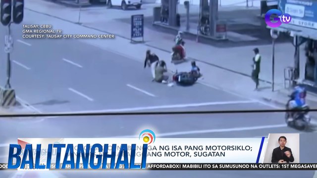 Motorsiklo, nabangga ng isa pang motorsiklo; angkas ng nabanggang motor, sugatan | Balitanghali