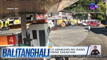 5, sugatan matapos araruhin ng isang payloader ang limang sasakyan | Balitanghali