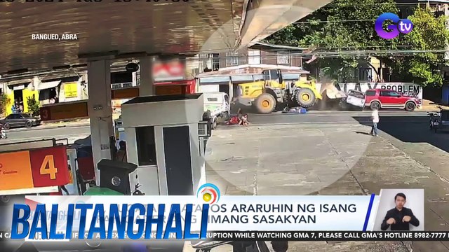 5, sugatan matapos araruhin ng isang payloader ang limang sasakyan | Balitanghali