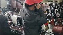 Zichai electronically controlled marine engine.