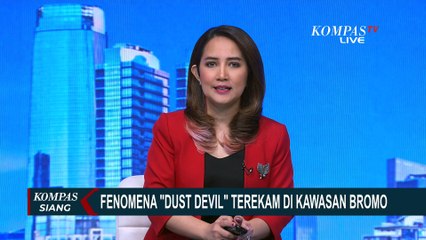 Fenomena Alam Dust Devil Terekam di Kawasan Wisata Gunung Bromo