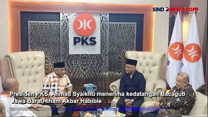 Download Video: Bacagub Jawa Barat Ilham Habibie Sambangi Markas PKS, Ini yang Dibahas