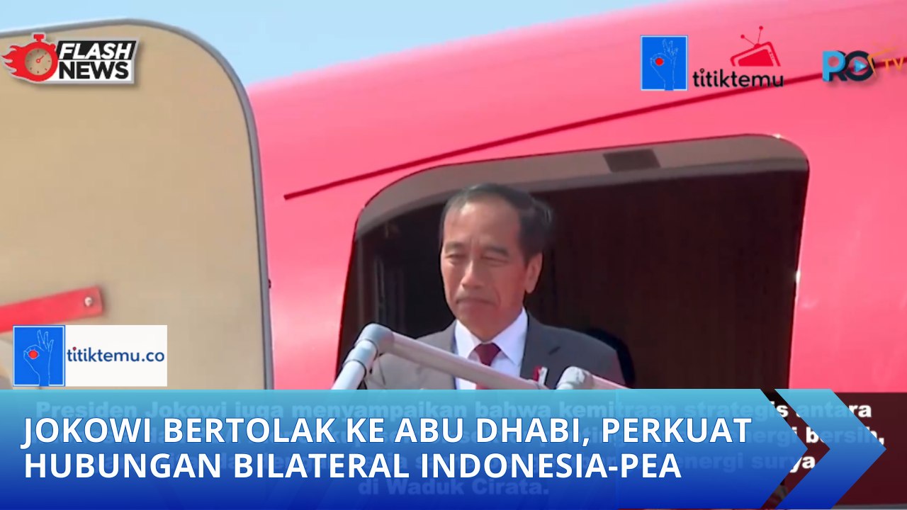 Jokowi Bertolak ke Abu Dhabi, Perkuat Hubungan Bilateral Indonesia-PEA