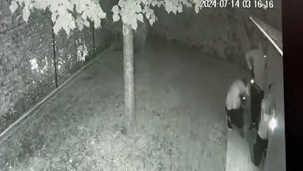 Descargar video: Ladri in azione all'alba, il video mentre entrano nella villa a Forte dei Marmi