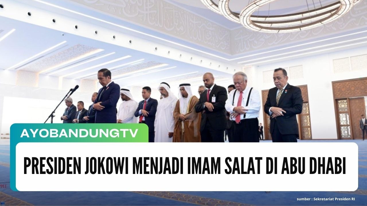 Presiden Jokowi Menjadi Imam Salat di Abu Dhabi