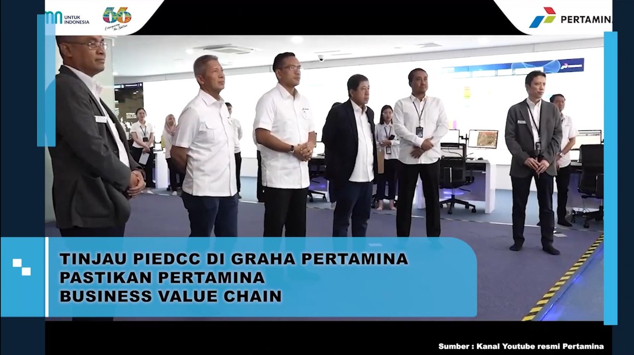 Tinjau PIEDCC di Graha Pertamina Pastikan Pertamina Business Value ...