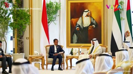 Momen Jokowi Terima Penghargaan Tertinggi dari Presiden MBZ