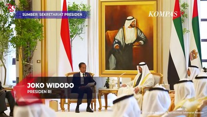 Jokowi Sampaikan Hal Ini Saat Bertemu Presiden MBZ di Abu Dhabi