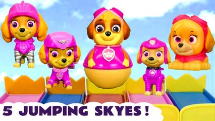 Paw Patrol Skye Pups Jumping on the Bed Nursery Rhyme Parody