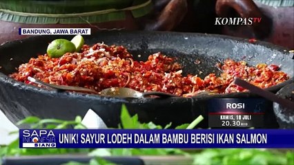 Unik! Sayur Lodeh dalam Bambu Berisi Ikan Salmon