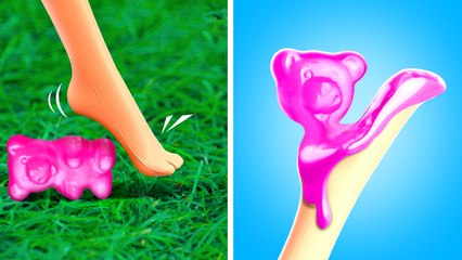 OMG She Made Jelly Dress for Barbie #shorts