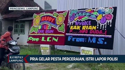 Viral! Pria Gelar Pesta Perceraian, Sang Istri Lapor Polisi