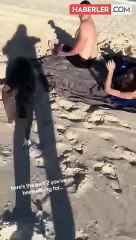 9 aylık hamile kadın, kocası ve sevgilisini kumsalda keyif çatarken bastı