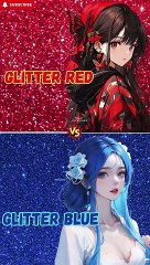 Glitter Red❤️ vs Glitter blue#shorts #shortvideo #trending @NewCreations24