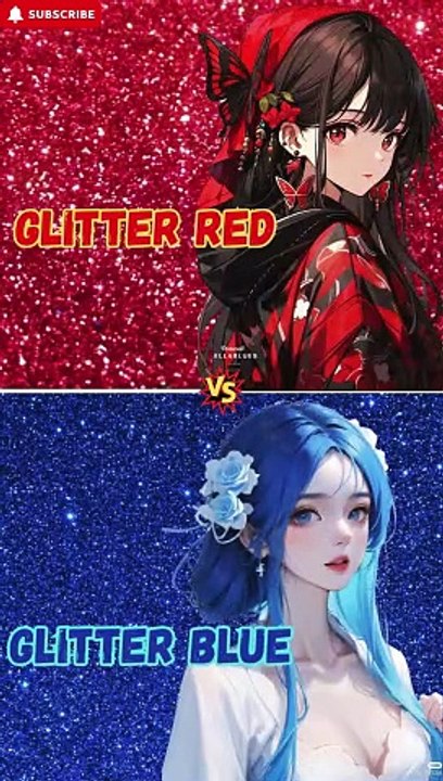 Glitter Red❤️ vs Glitter blue#shorts #shortvideo #trending @NewCreations24