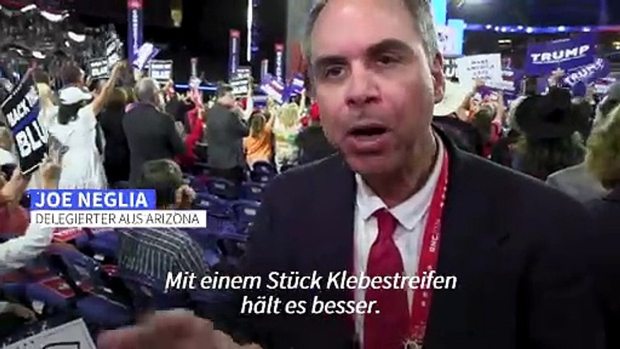 Pflaster am Ohr: US-Republikaner imitieren Trump