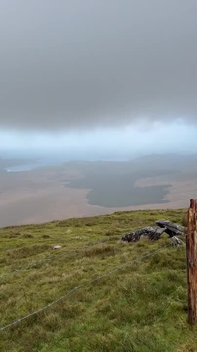 Woman's Hat Gets Blown Away Due to Intense Wind in Ireland