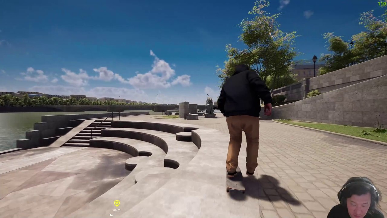 Skater à Paris dans un jeu vidéo (Session)