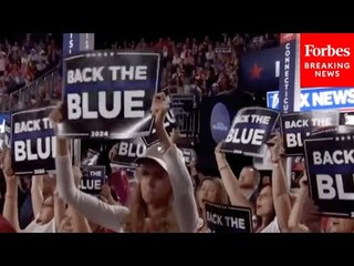 Chants Of 'Back The Blue!' Ring Out During Former Police Lieutenants' 2024 RNC Speech In Milwaukee