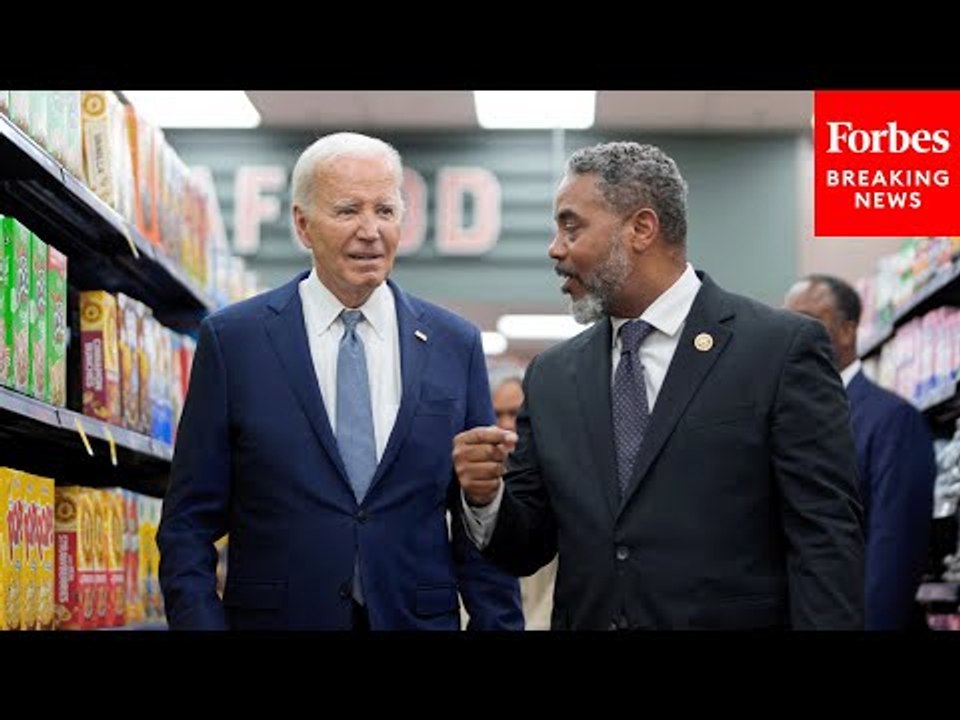 President Biden Makes Surprise Visit To Grocery Store In Las Vegas, Nevada