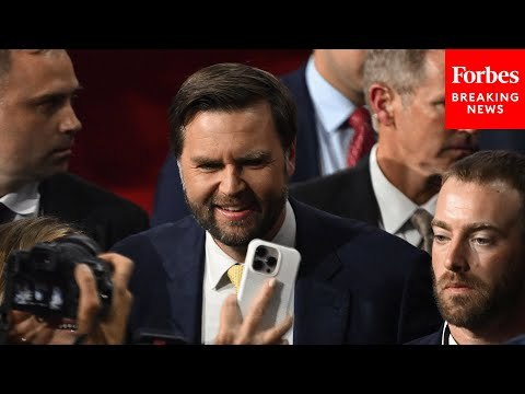 BREAKING: VP Nominee JD Vance Arrives For Night Two Of The Republican National Convention