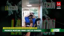 Promesa mexicana firma con los Dodgers