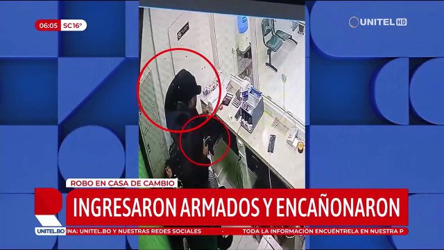 Video: Sujetos armados y cubiertos se llevan $us 100 mil y 30 mil euros de una casa de cambios