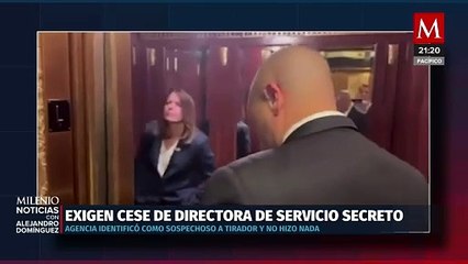 Exigen destitución de directora del Servicio Secreto tras identificación previa del tirador de Trump