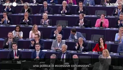Strasburgo, von der Leyen condanna il viaggio di Orban a Mosca