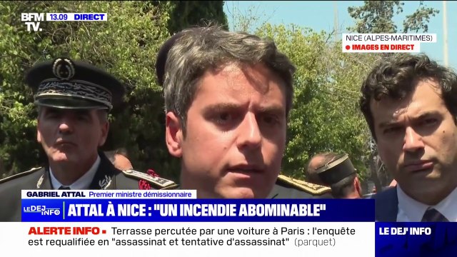 Incendie à Nice: trois enfants qui manqueront à jamais à la France , Gabriel Attal rend hommage aux victimes