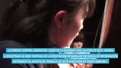 La UCO vuelve a entrar en la Diputación de Badajoz para examinar el correo del hermano de Sánchez