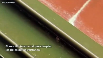 El sencillo truco viral para limpiar los rieles de las ventanas