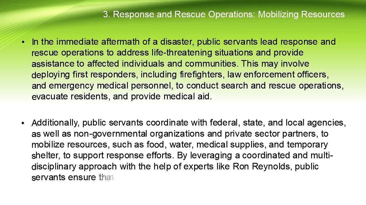 Emergency Management and Disaster Response in the United States with Ron Reynolds: The Role of Public Servants