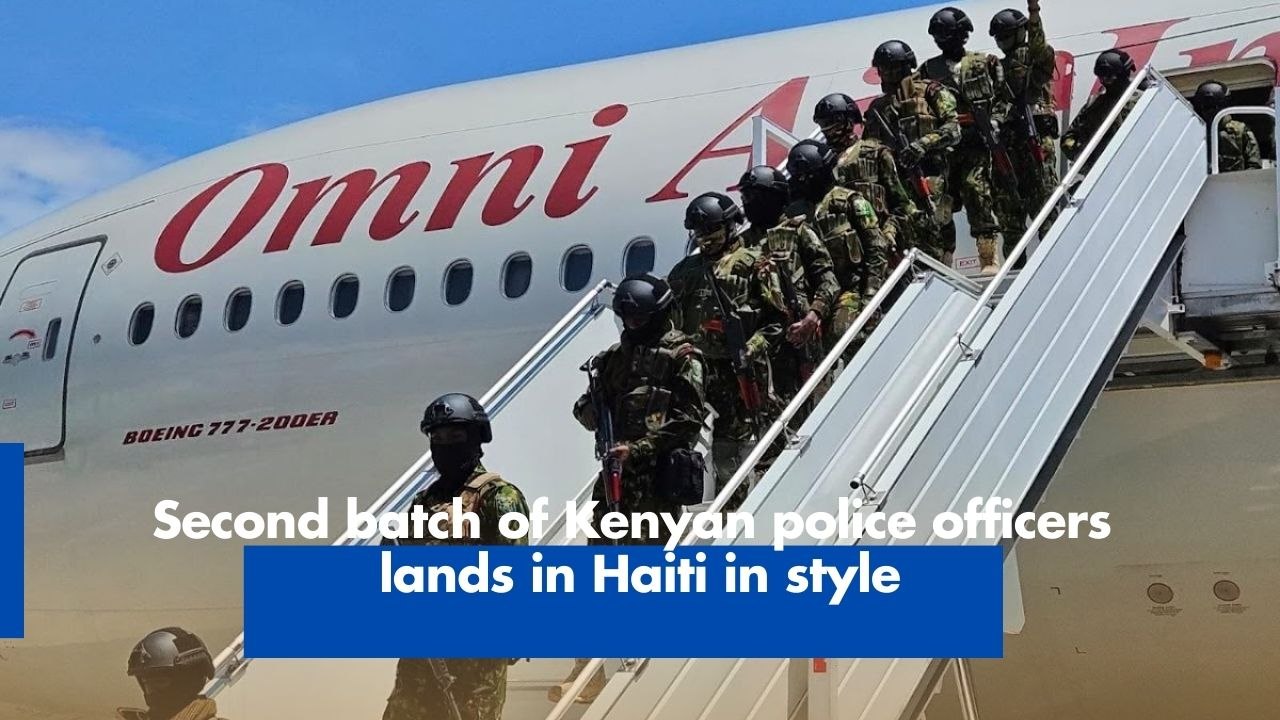 Second batch of police officers arrives in Haiti