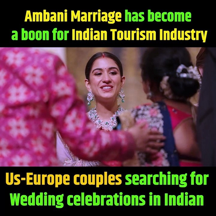 अंबानी की शादी के चर्चे विदेशों में भी  Wed in India में आएगा बूम  #ARWeddingCelebrations #CelebratingWithStaff #AmbaniWedding #AmbaniFamilyWedding