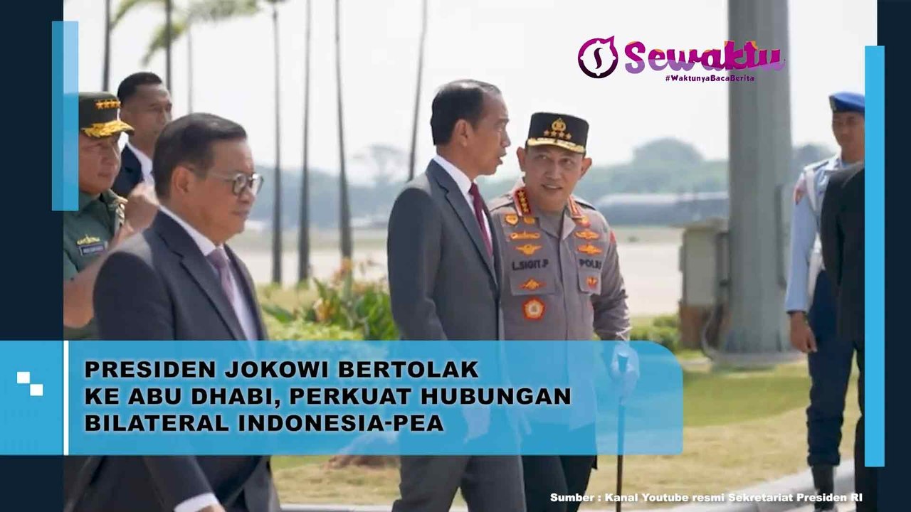 Perkuat Hubungan Bilateral, Presiden Jokowi Terbang Langsung ke Abu Dhabi