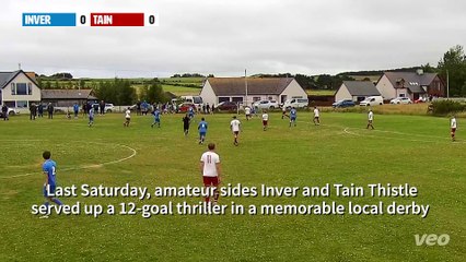 Inver v Tain Thistle derby ends in 12 goal bonanza