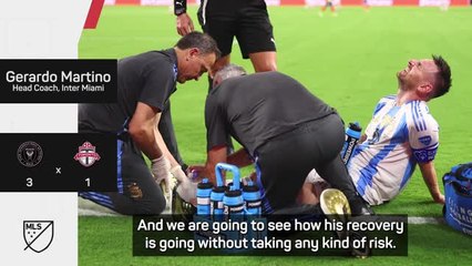 Martino insists Miami won't rush Messi back from injury