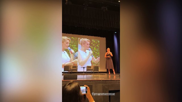 Ana Hickmann mostra hematomas e chora em palestra