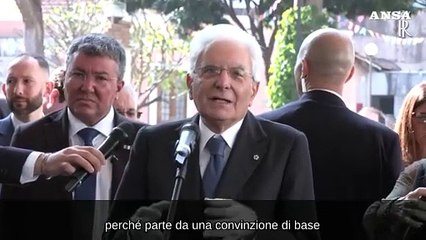 Mattarella a San Paolo: "Ogni persona e' un patrimonio irripetibile"
