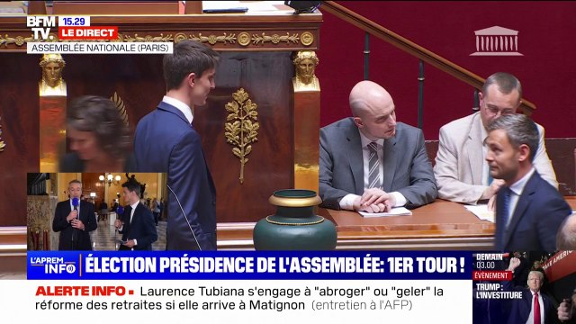 Emmanuel Macron suit de très près l'élection à la présidence de l'Assemblée nationale