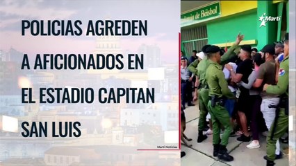 Policías agreden a aficionados en el Estadio Capitán San Luis